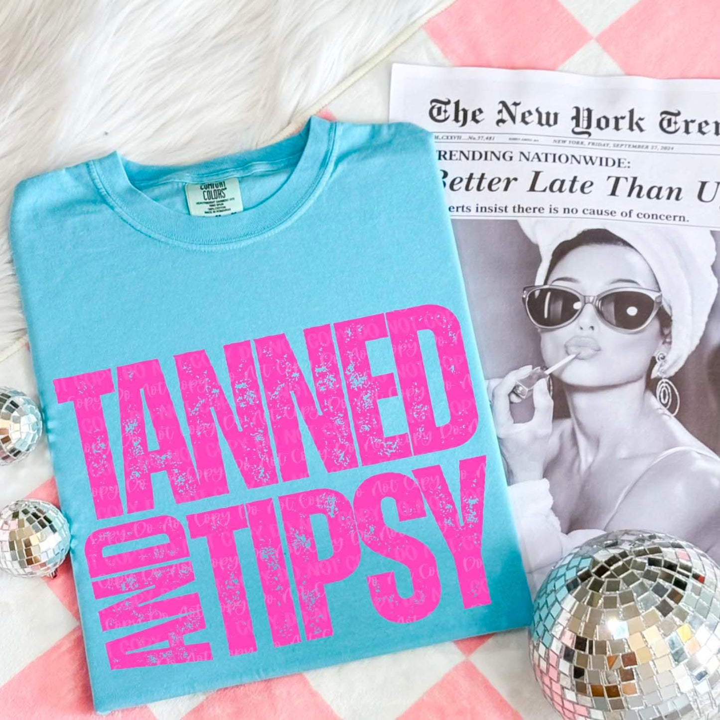 Tanned and Tipsy Graphic Tee